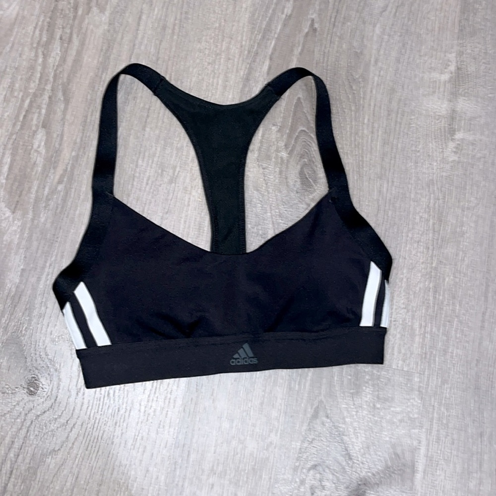 Black Adidas sport bra size small